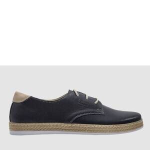 NEW KCR GROUP women's lifestyle leather sneakers in navy